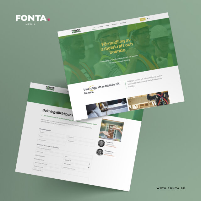 Hemsida + Logotyp till Powerstaffing som sysslar med förmedling av arbetskraft och boende.
👉 www.powerstaffing.se

 #fontamedia #webbyrå #nyhemsida #högakusten #övik #örnsköldsvik