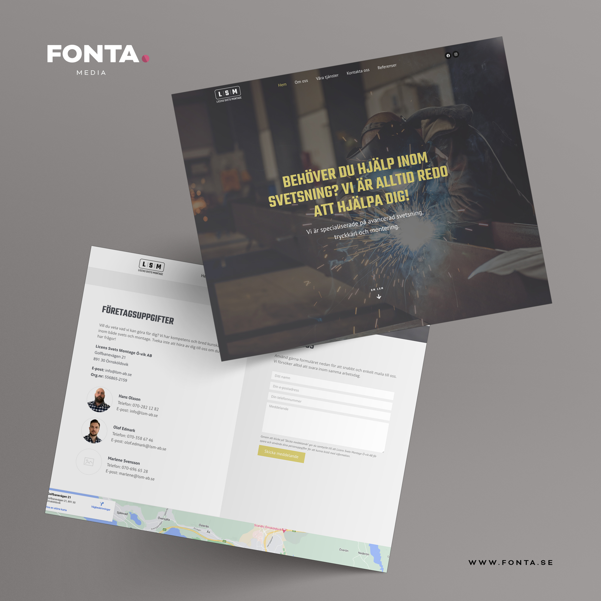 Ny hemsida + logotyp till Licens Svets Montage i Örnsköldsvik.
👉 www.lsm-ab.se

 #fontamedia #webbyrå #nyhemsida #högakusten #övik #örnsköldsvik