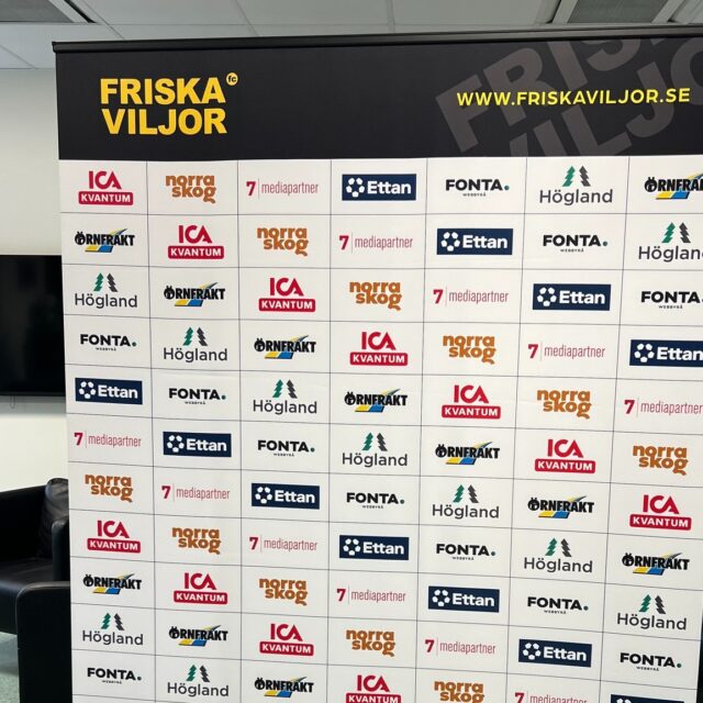 Rollup till Friska Viljor FC som de använder som intervjuvägg inför och efter match i Ettan Norra.

#fontamedia #webbyrå  #högakusten #övik #örnsköldsvik #rollup #ettanfotboll