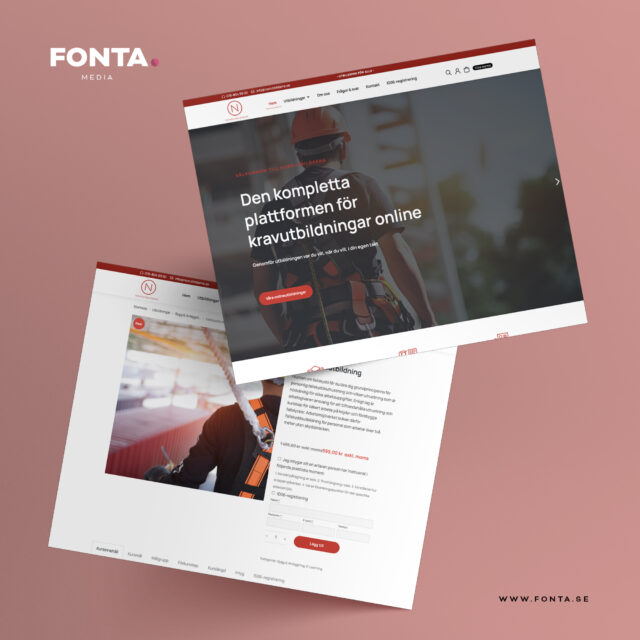 Utbildningsportal med e-handel och LMS system till Norrutbildarna AB. De satsar på e-learning inom bygg & anläggning, entreprenad, truck, snö- & vattenskoter samt mycket mer.

👉 www.norrutbildarna.se

#fontamedia #webbyrå #nyhemsida #högakusten #övik #örnsköldsvik #hemsida