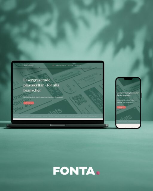 Webbplats till Skylt & Gravyr

👉 www.skyltogravyr.se

#fontamedia #webbyrå #nyhemsida #högakusten #övik #örnsköldsvik #hemsida